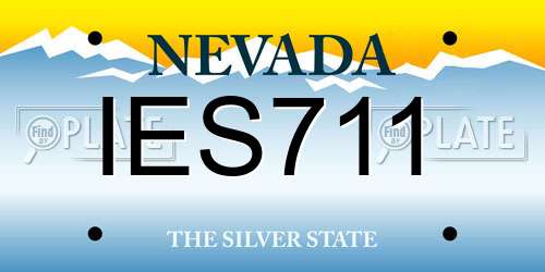 IES711 Nevada License Plate