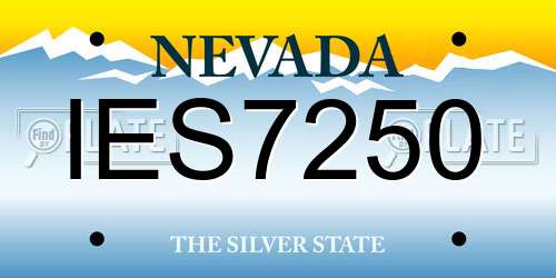 IES7250 Nevada License Plate