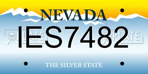IES7482 Nevada License Plate