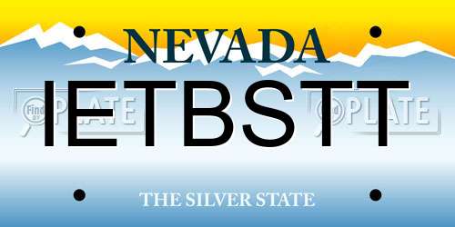 IETBSTT Nevada License Plate