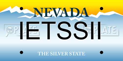 IETSSII Nevada License Plate