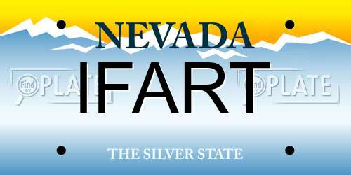 IFART Nevada License Plate