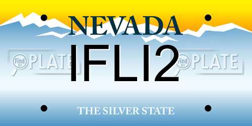 IFLI2 Nevada License Plate