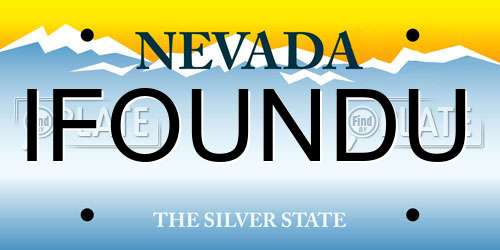 IFOUNDU Nevada License Plate