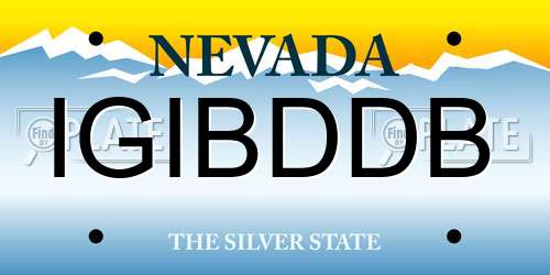 IGIBDDB Nevada License Plate