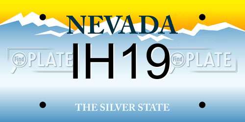 IH19 Nevada License Plate