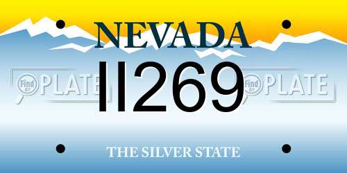 II269 Nevada License Plate