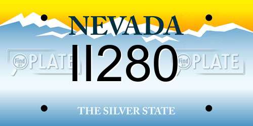 II280 Nevada License Plate