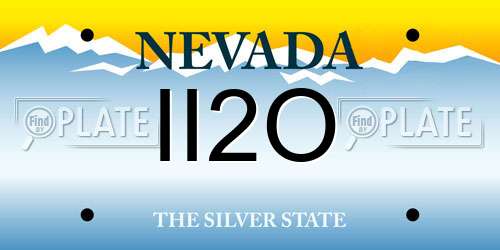 II2O Nevada License Plate