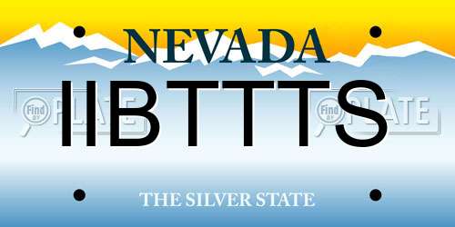 IIBTTTS Nevada License Plate