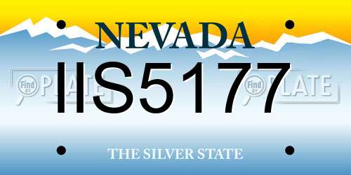 IIS5177 Nevada License Plate