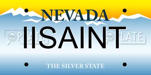 IISAINT Nevada License Plate