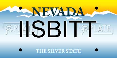IISBITT Nevada License Plate