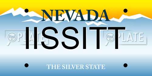 IISSITT Nevada License Plate