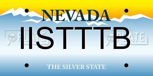 IISTTTB Nevada License Plate