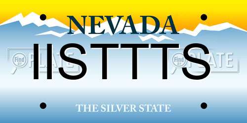 IISTTTS Nevada License Plate