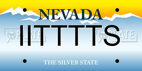 IITTTTS Nevada License Plate