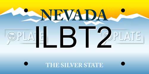 ILBT2 Nevada License Plate