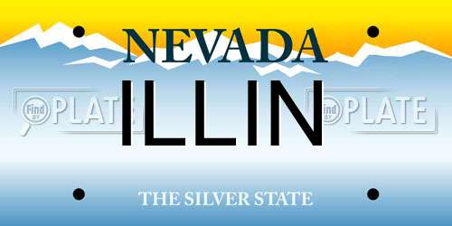 ILLIN Nevada License Plate