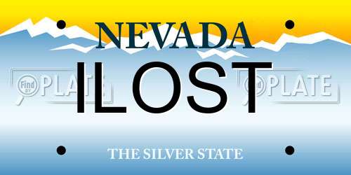 ILOST Nevada License Plate