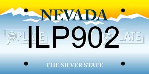 ILP902 Nevada License Plate