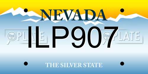 ILP907 Nevada License Plate