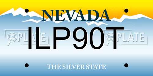 ILP90T Nevada License Plate