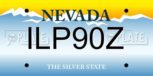 ILP90Z Nevada License Plate