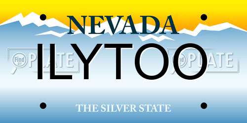 ILYTOO Nevada License Plate