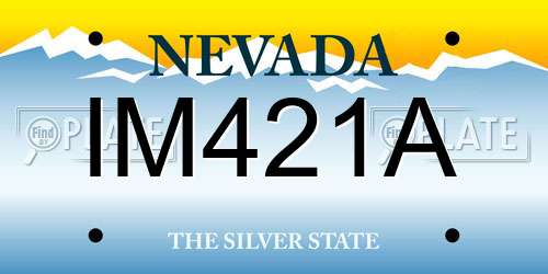 IM421A Nevada License Plate