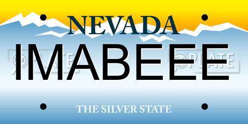 IMABEEE Nevada License Plate