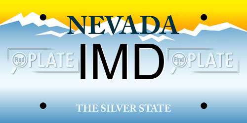 IMD Nevada License Plate