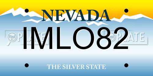 IMLO82 Nevada License Plate