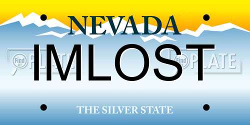 IMLOST Nevada License Plate
