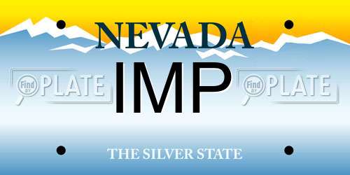 IMP Nevada License Plate