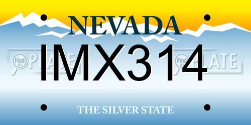 IMX314 Nevada License Plate