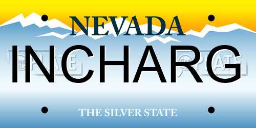 INCHARG Nevada License Plate