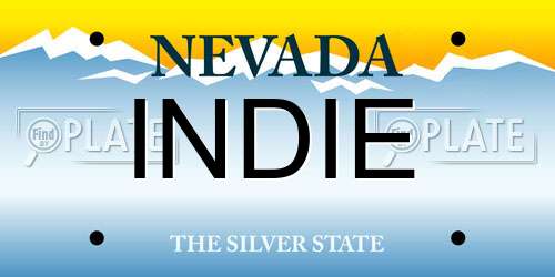INDIE Nevada License Plate