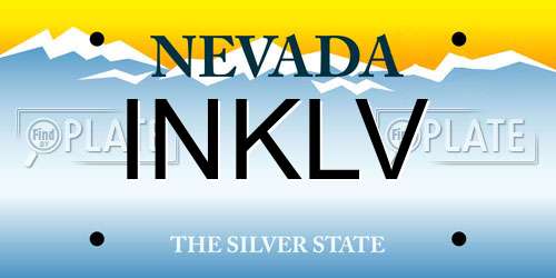 INKLV Nevada License Plate