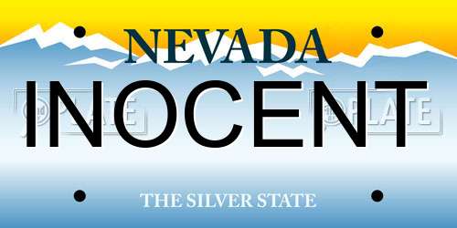 INOCENT Nevada License Plate