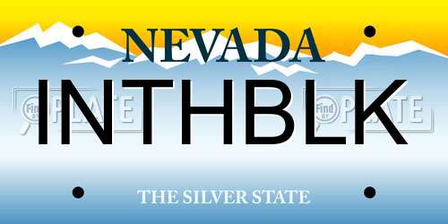 INTHBLK Nevada License Plate
