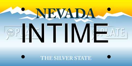 INTIME Nevada License Plate