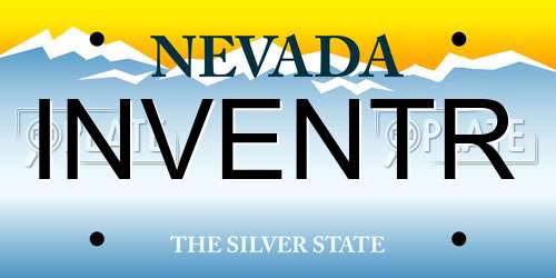 INVENTR Nevada License Plate