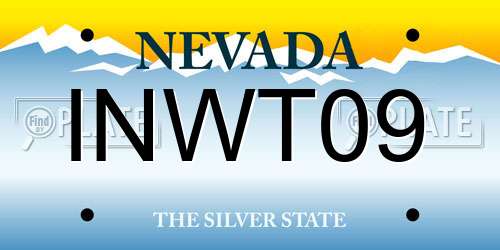 INWT09 Nevada License Plate