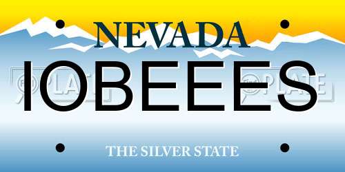 IOBEEES Nevada License Plate