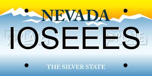 IOSEEES Nevada License Plate