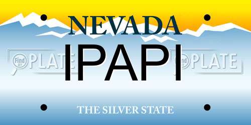 IPAPI Nevada License Plate