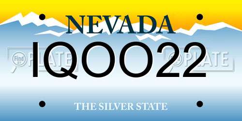 IQOO22 Nevada License Plate