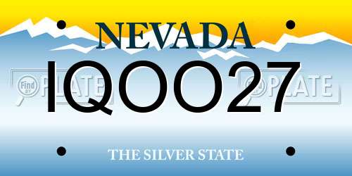 IQOO27 Nevada License Plate