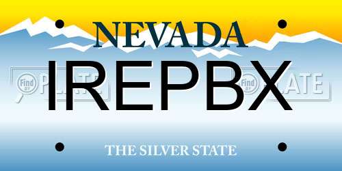 IREPBX Nevada License Plate